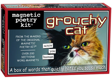 Magnetic Poetry - Grouchy Cat    