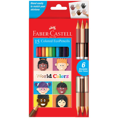 15 Colored EcoPencils - World Colors    