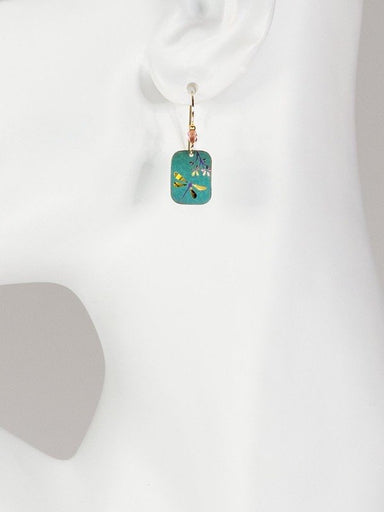 Holly Yashi Garden Party Earrings - Teal/Peach    