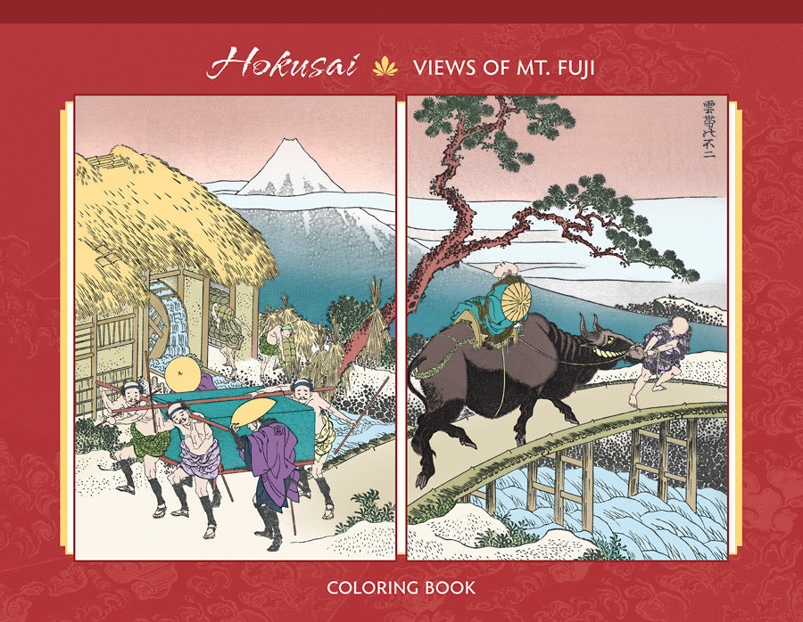 Hokusai - Views of Mt. Fuji Coloring Book    