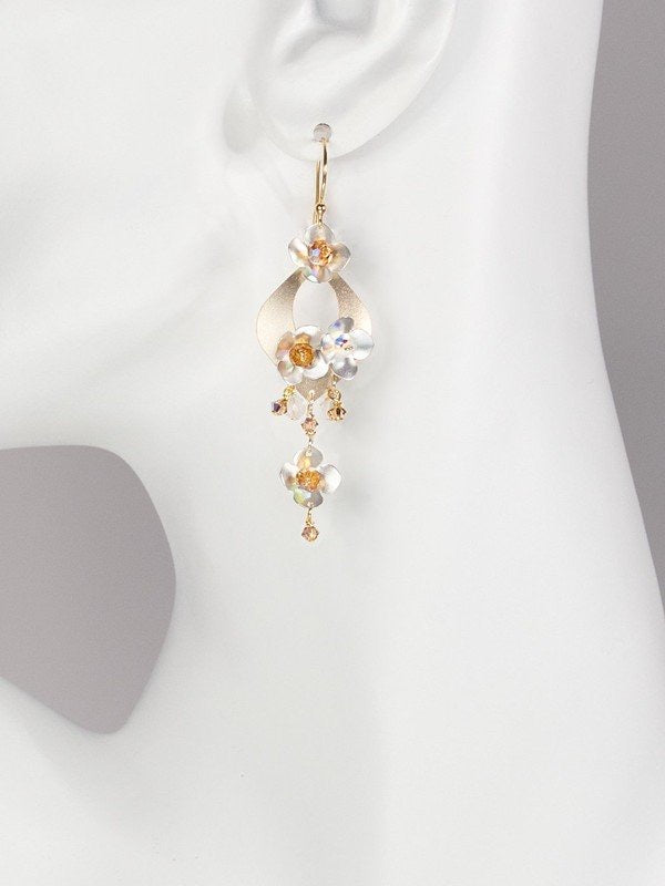 Holly Yashi Hawaiian Wedding Earrings - Gold/Silver    