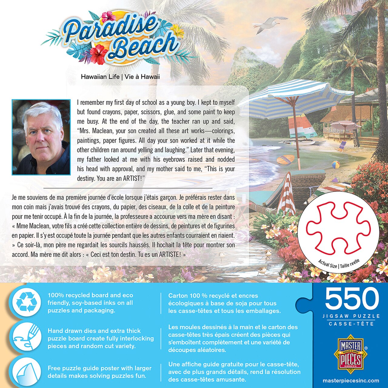 Hawaiian Life 500 Piece Paradise Beach Puzzle