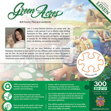 Quilt Country 300 Piece Large Format Green Acres Puzzle    