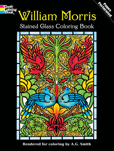 William Morris Stained Glass Coloring Book    