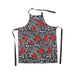 Black Poinsettia Apron    