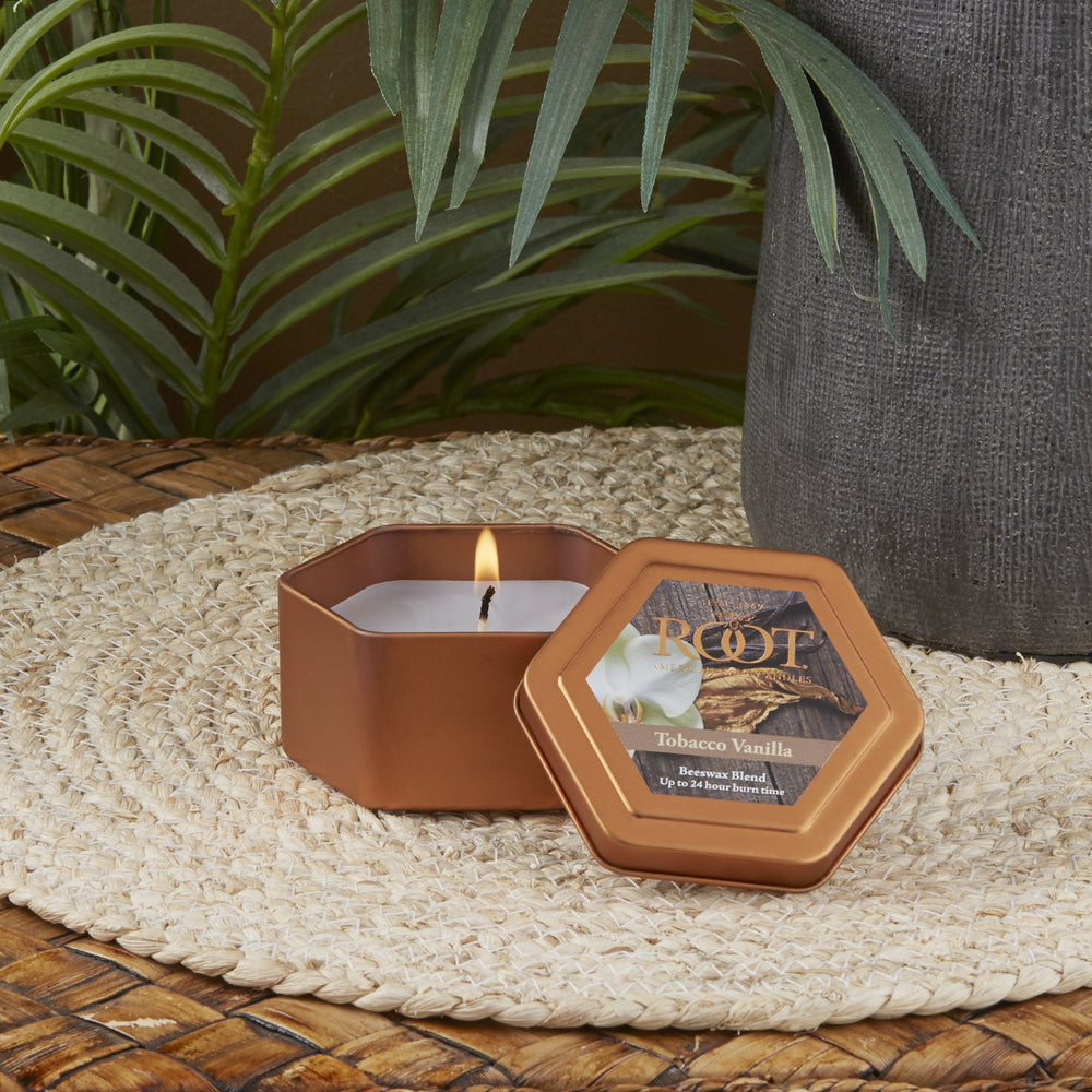 Root Candles Tobacco Vanilla Honeycomb Tin    