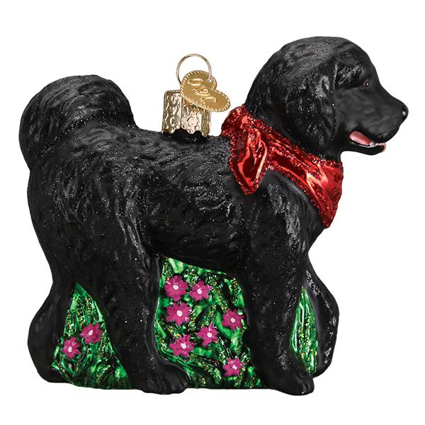 Old World Christmas - Black Doodle Dog Ornament    