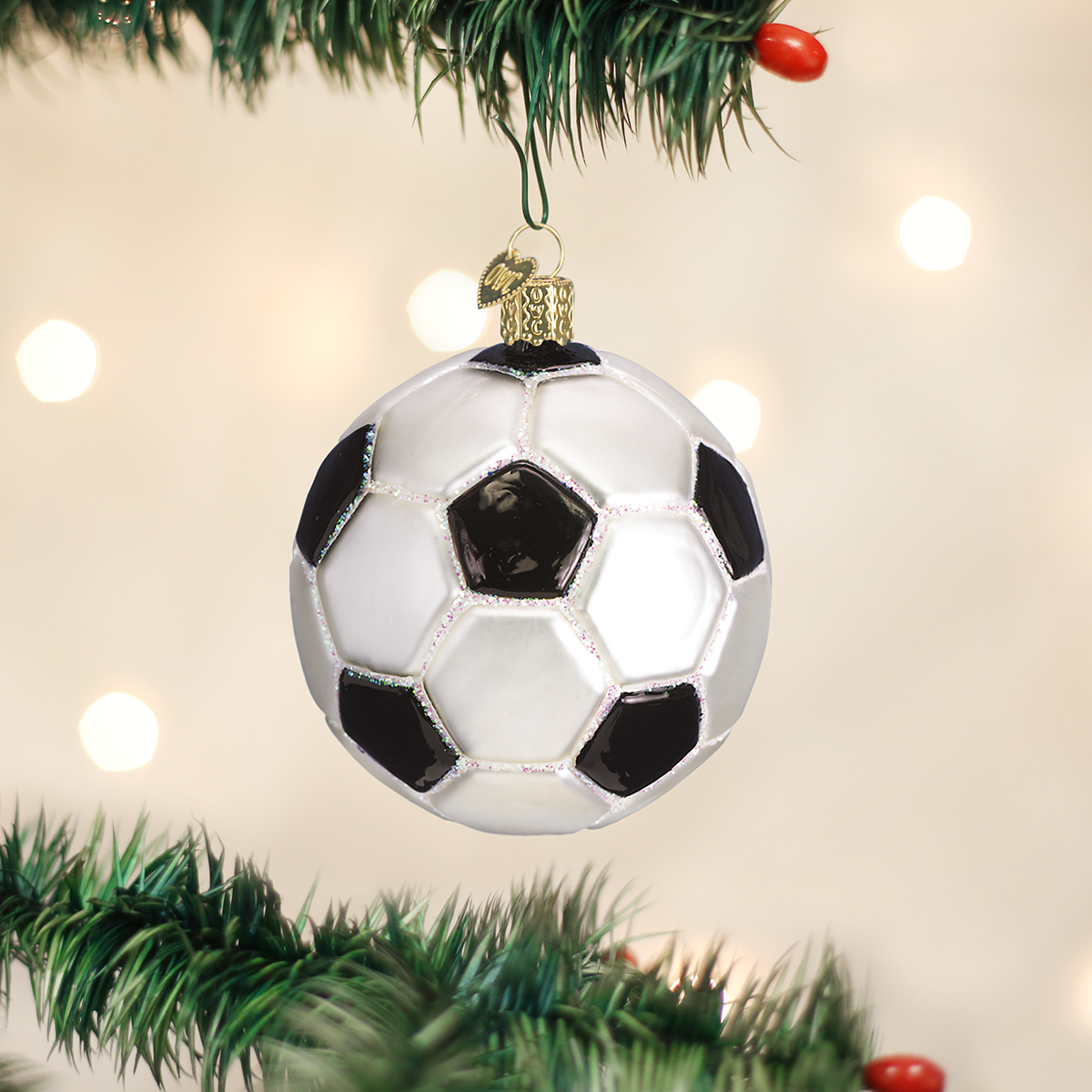 Old World Christmas - Soccer Ball Ornament    