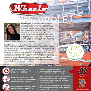 The Showcase 750 Piece Wheels Puzzle    