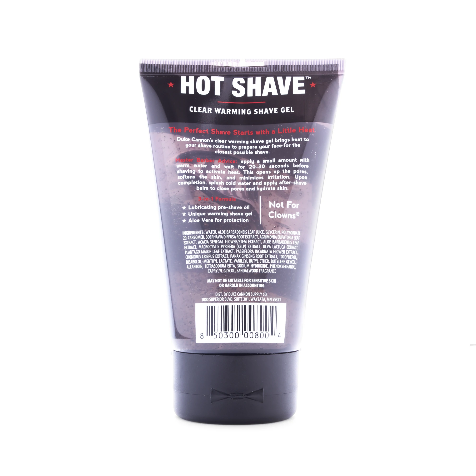 Duke Cannon Hot Shave - Clear Warming Shave Gel    