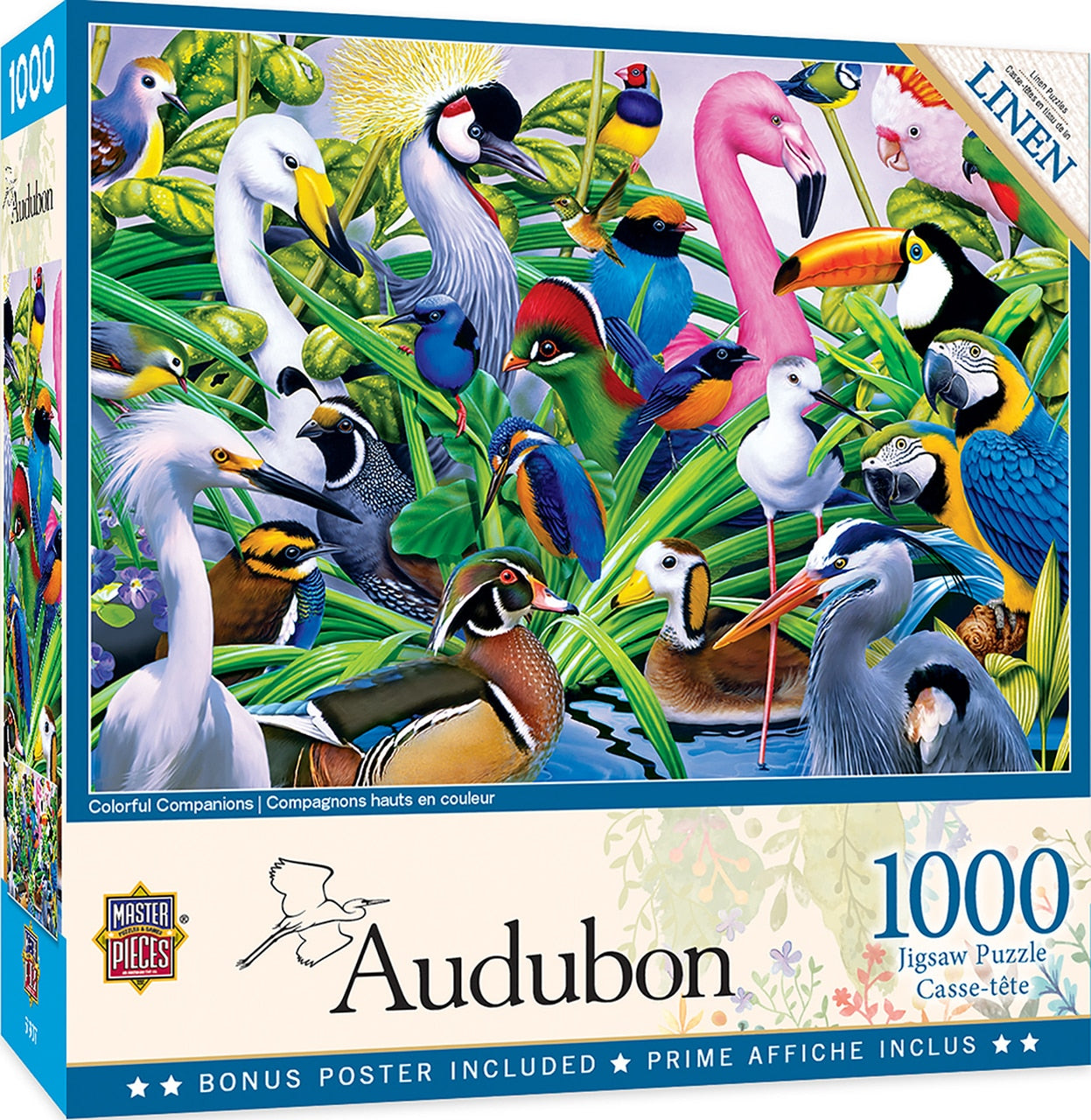 Colorful Companions 1000 Piece Audubon Puzzle    