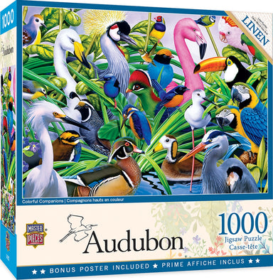 Colorful Companions 1000 Piece Audubon Puzzle    