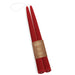 Double Hung Dipped Taper Pair - 12" Garnet    