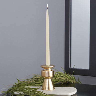 Double Hung Dipped Taper Pair - 12" Ivory    