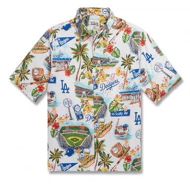Reyn Spooner LA Dodgers 2022 Camp Shirt Scenic S  805766154550
