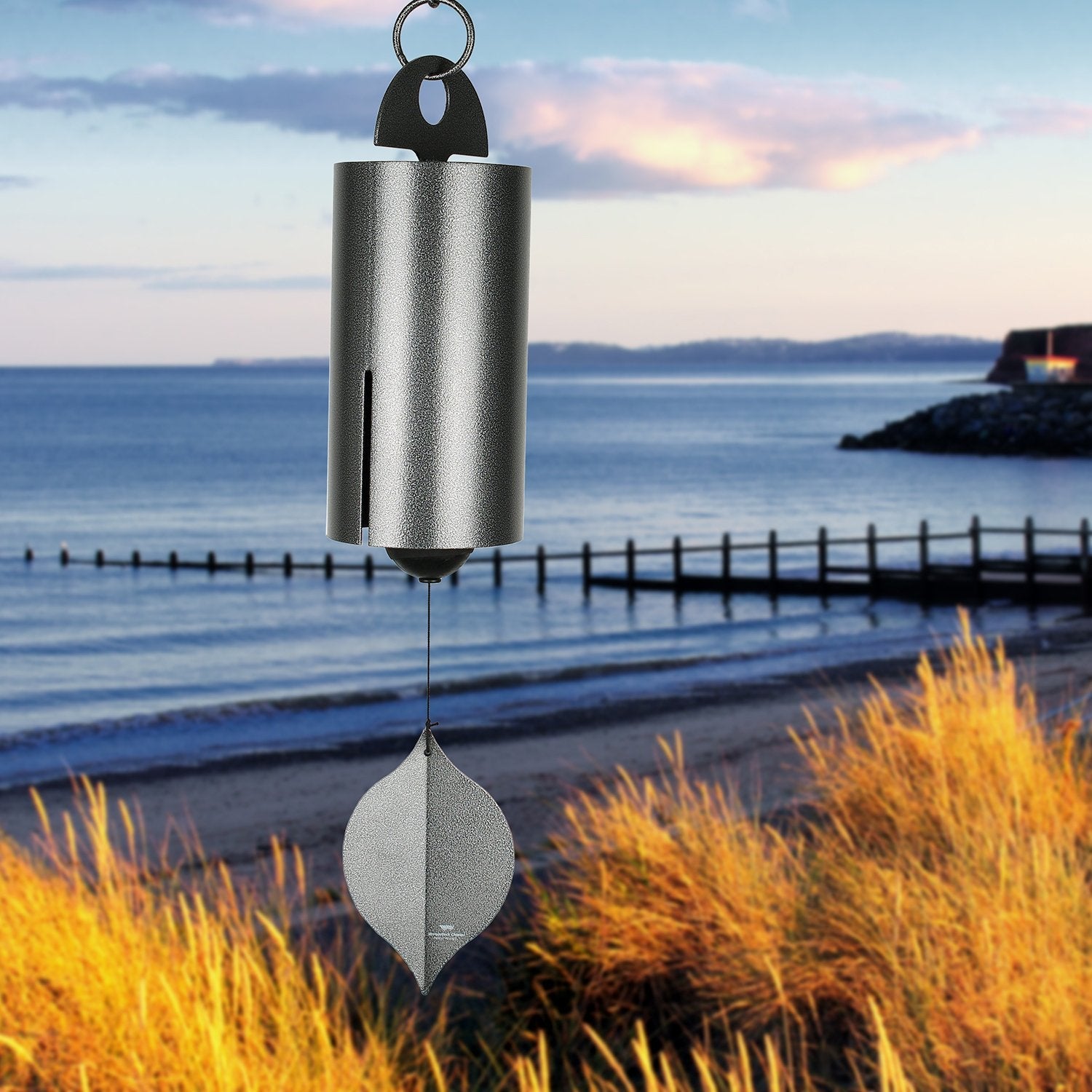 Large Heroic Windbell - Antique Silver    