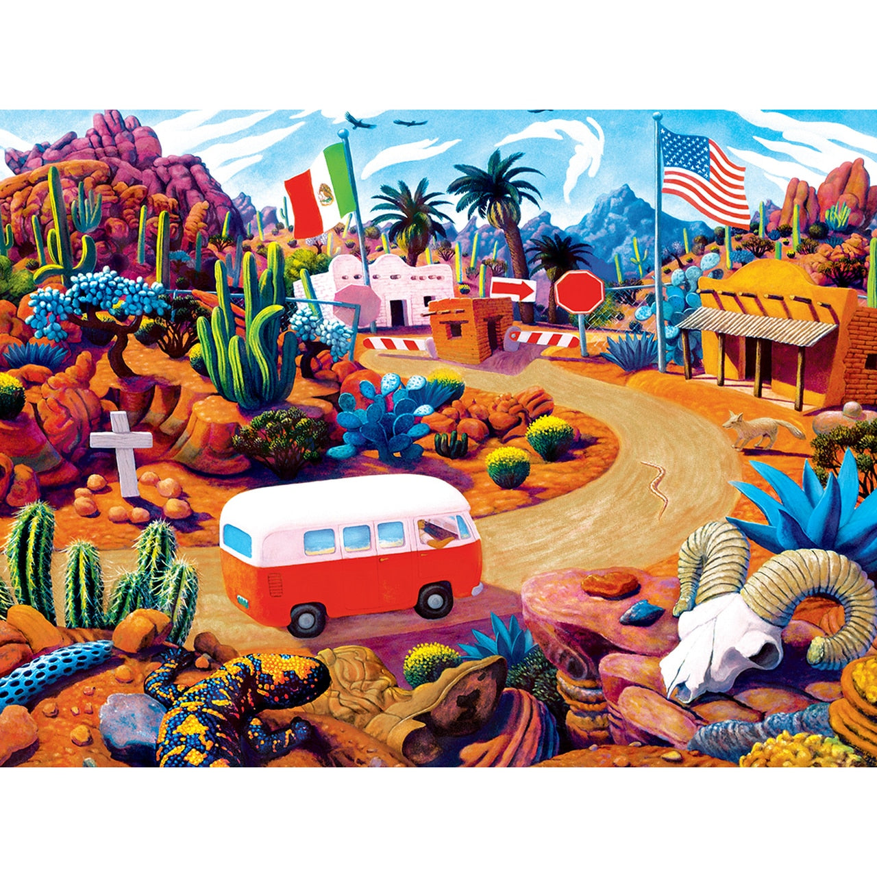 Touring Time 550 Piece Roadsides of the Southwest Puzzle