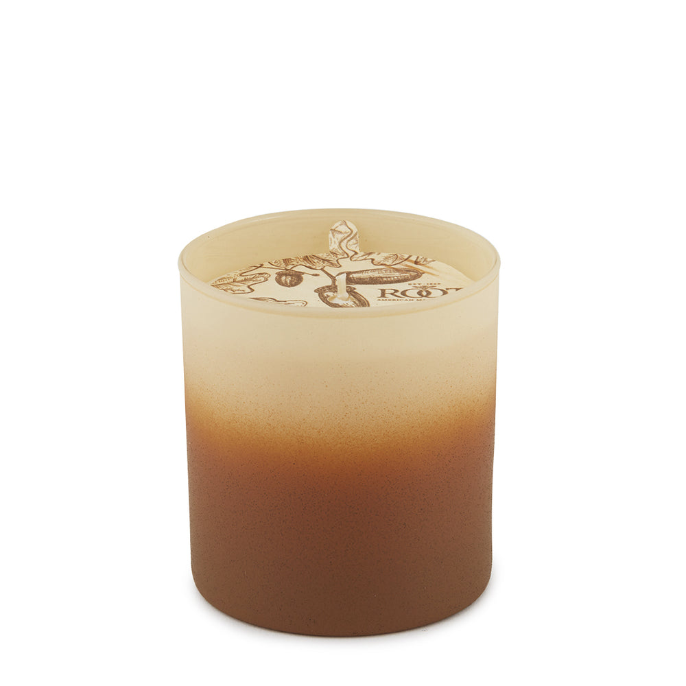 Acorns & Suede 8oz Ombre Glass Candle    