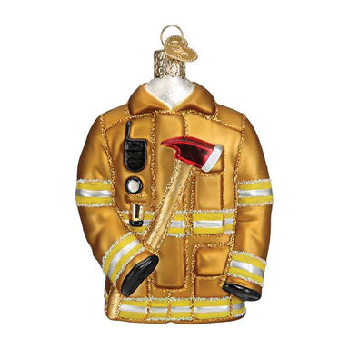 Old World Christmas - Firefighter's Coat Ornament    
