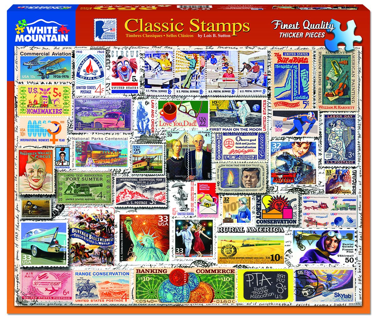 Classic Stamps 500 Piece Puzzle    