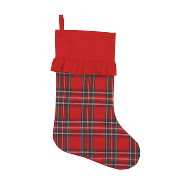 Arlington Ruffle Plaid Stocking    