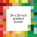 Lego Rainbow Bricks 1000 Piece Puzzle    