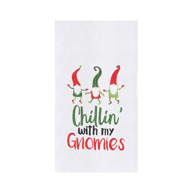 Chillin' With My Gnomies Flour Sack Kitchen Towel    