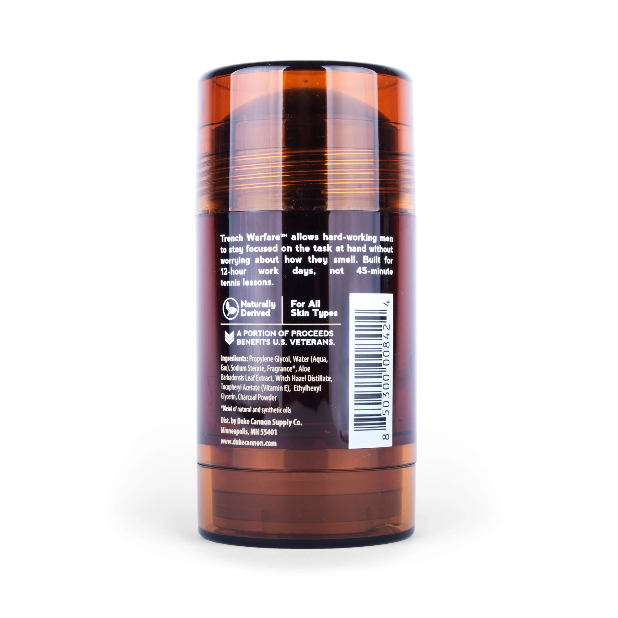 Duke Cannon Natural Charcoal Deodorant - Sandalwood & Amber    