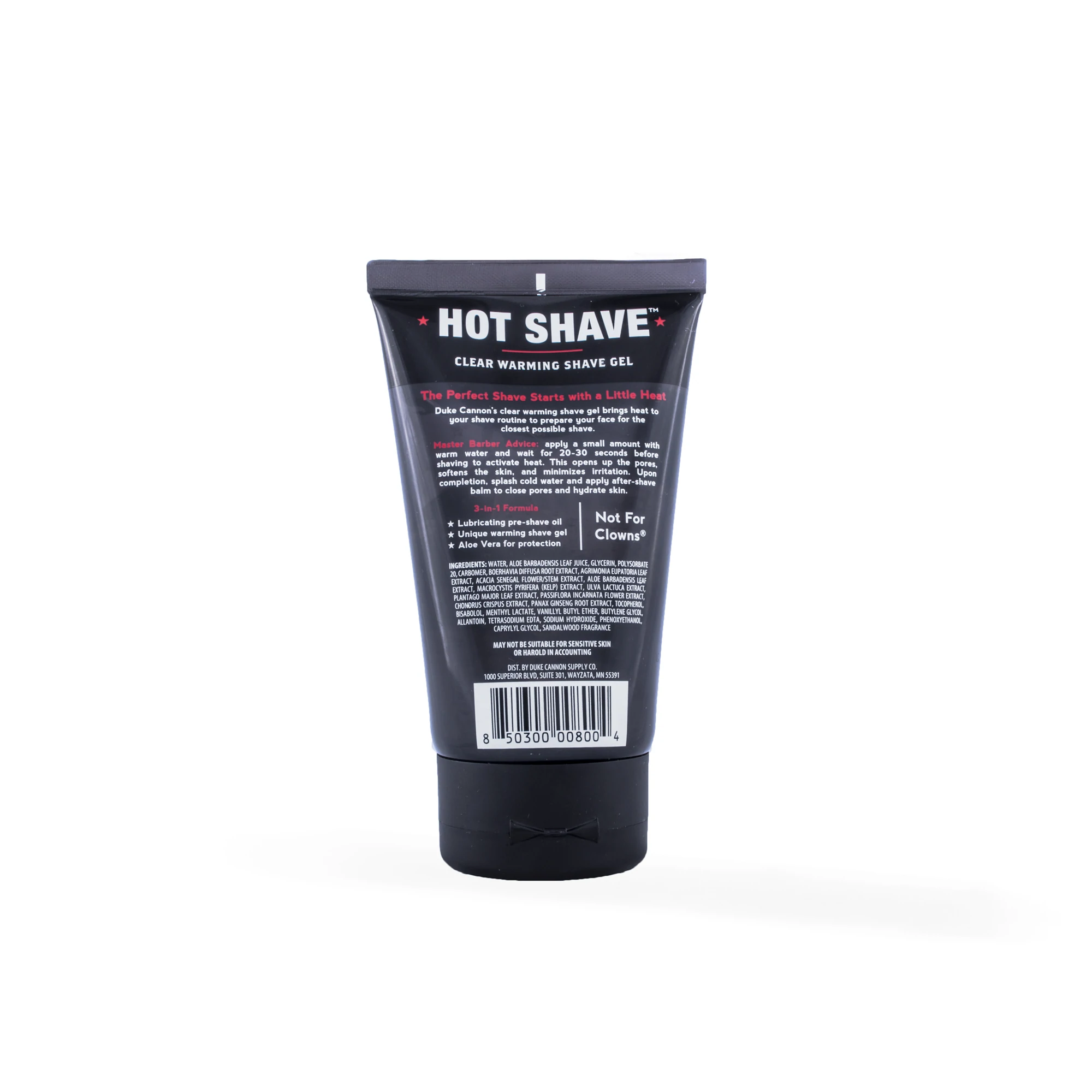 Duke Cannon Hot Shave - Clear Warming Shave Gel    