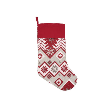 Quilted ScandinavianPrint Stocking    