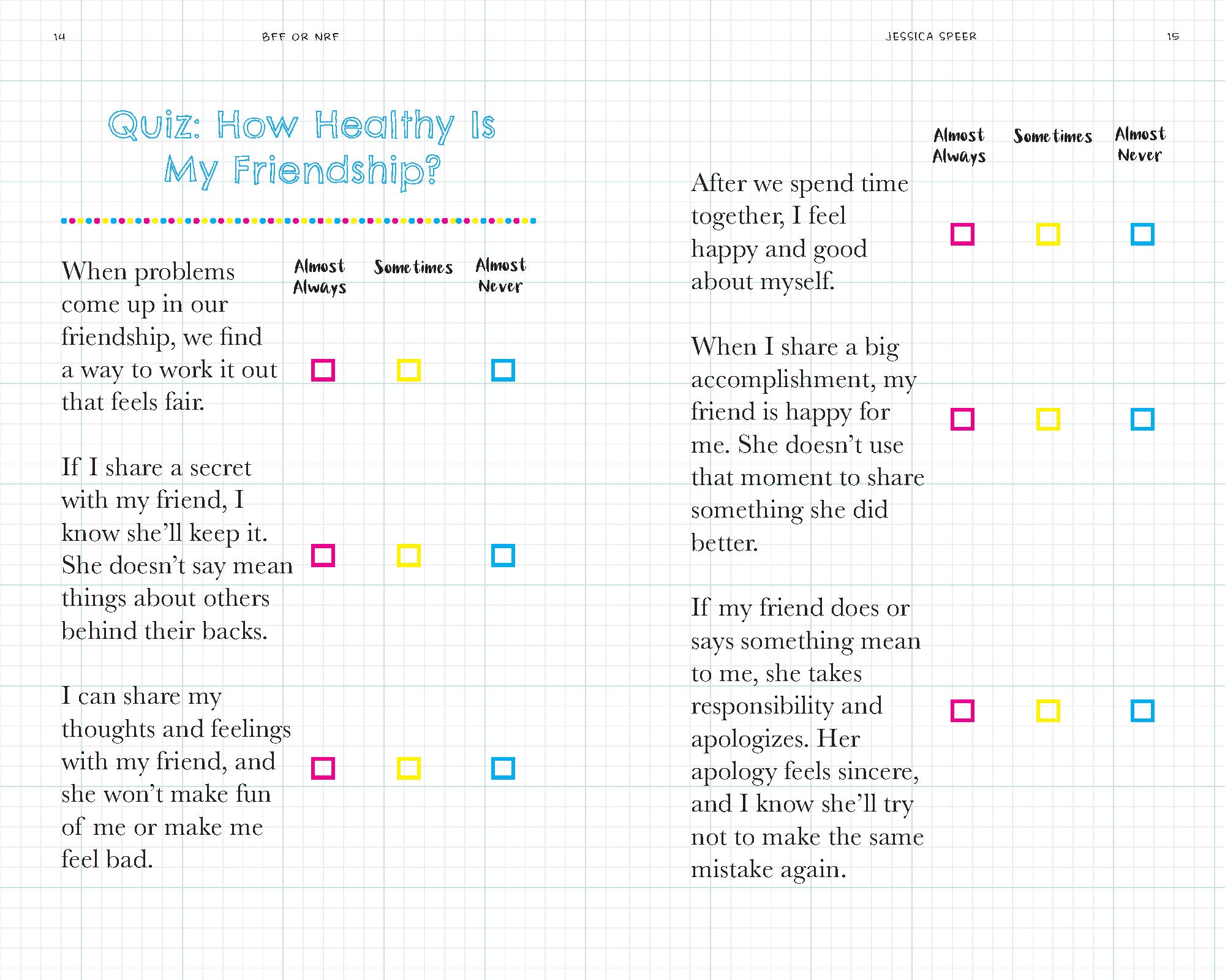 BFF or NRF? A Girl's Guide To Happy Friendships    