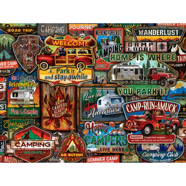 Greetings From The Lake Campground 550 Piece Puzzle    