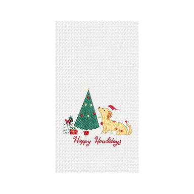 Happy Howlidays Waffle Weave Kitchen Towel    