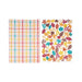 Fall Leaves and Harvest Plaid Set of 2 Kitchen Towels    