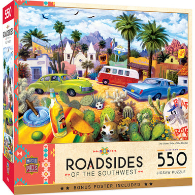 The Other Side of The Border 550 Piece Roadsides of The Southwest Puzzle    