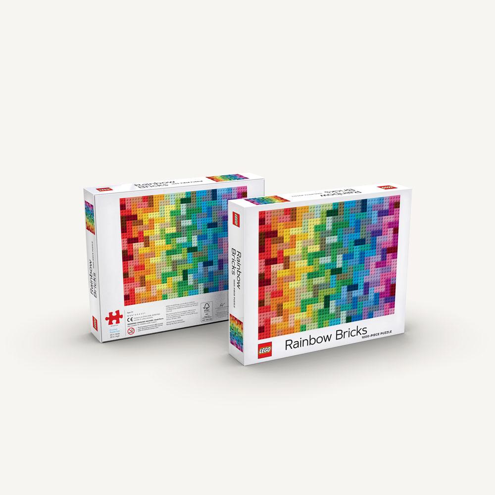 Lego Rainbow Bricks 1000 Piece Puzzle    