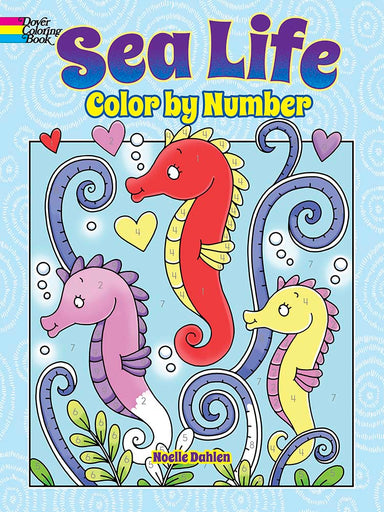 Sea Life Color By Number Coloring Book    
