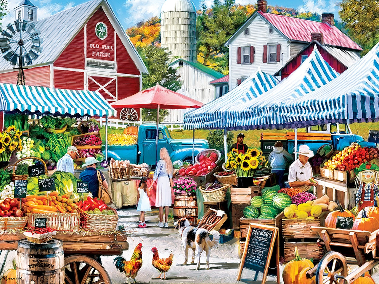 Old Mill Farm Stand 750 Piece Puzzle    