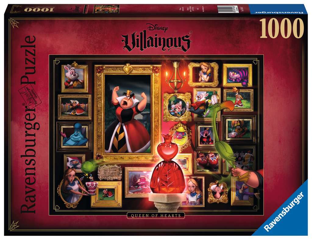 Disney Villainous: Queen of Hearts 1000 Piece Puzzle