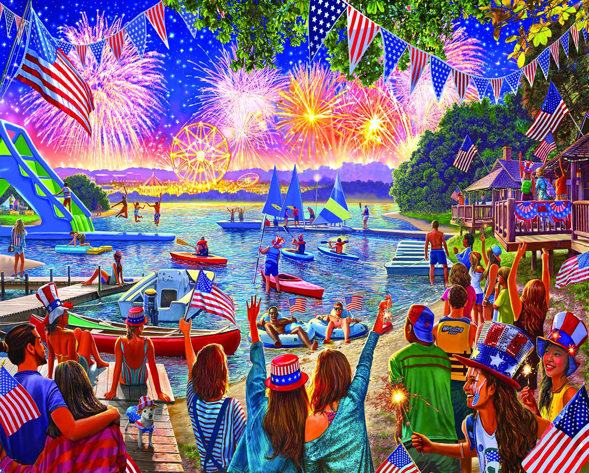 Fireworks 1000 Piece Puzzle    