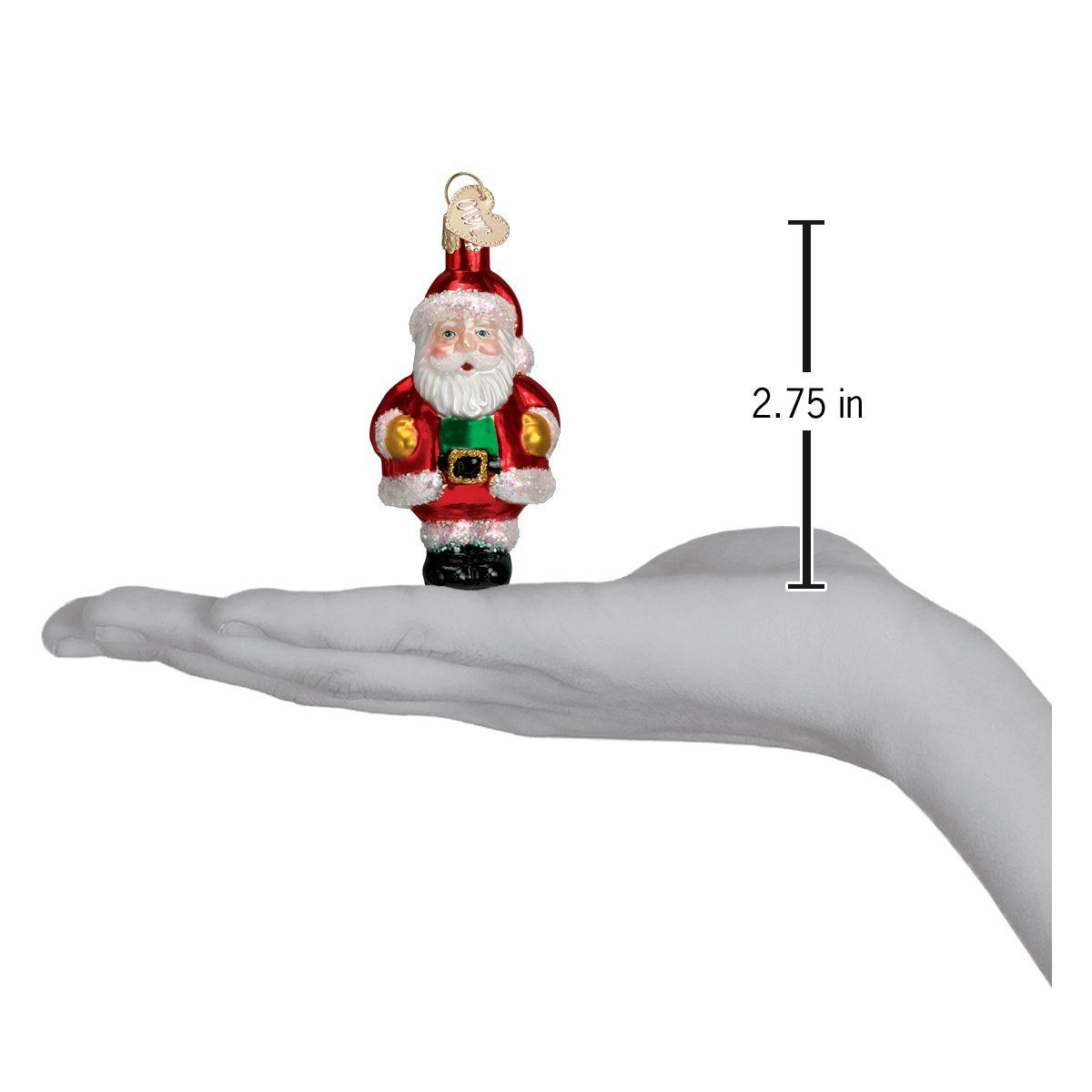 Old World Christmas - Miniature Star Santa Ornament    