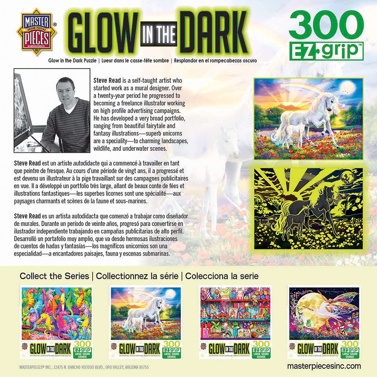 Bedtime Stories 300 Piece Large Format Glow In The Dark Puzzle    