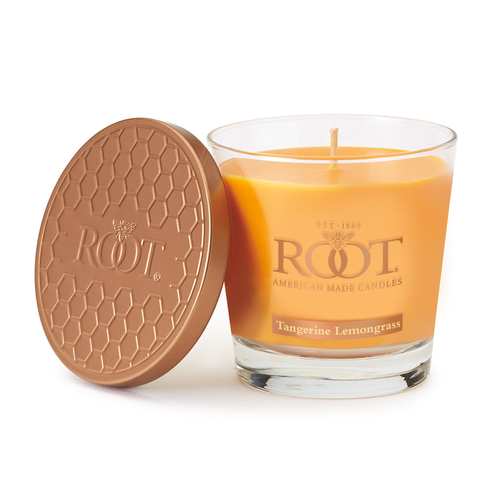 Root Candles 6.3oz Veriglass - Tangerine Lemongrass    