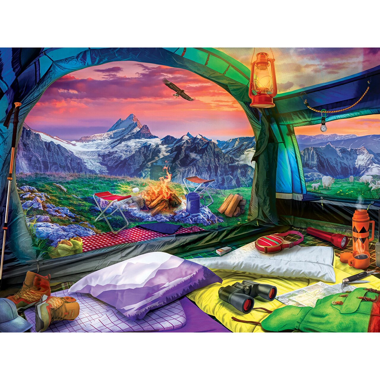 Hiker's Dream 300 Piece Large Format Campside Puzzle    