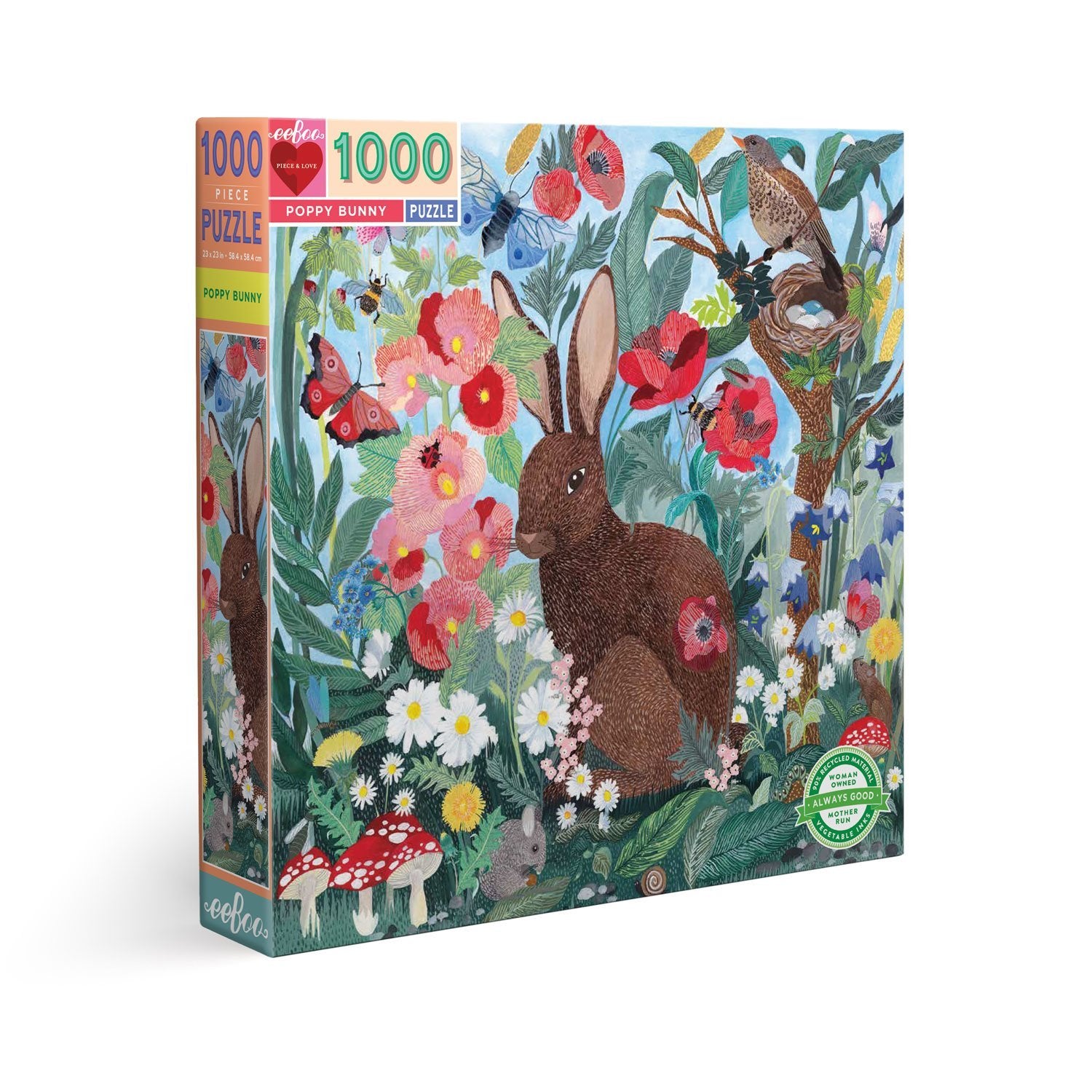 Poppy Bunny 1000 Piece Puzzle    