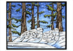 Molly Hashimoto Ptarmigan Pair in the Snow - Boxed Holiday Cards    