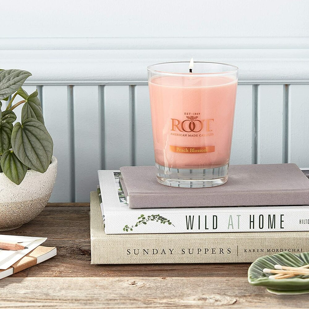 Root Candles 10.5oz Veriglass - Peach Blossom    