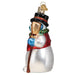 Old World Christmas - Snowman With Face Mask Ornament    