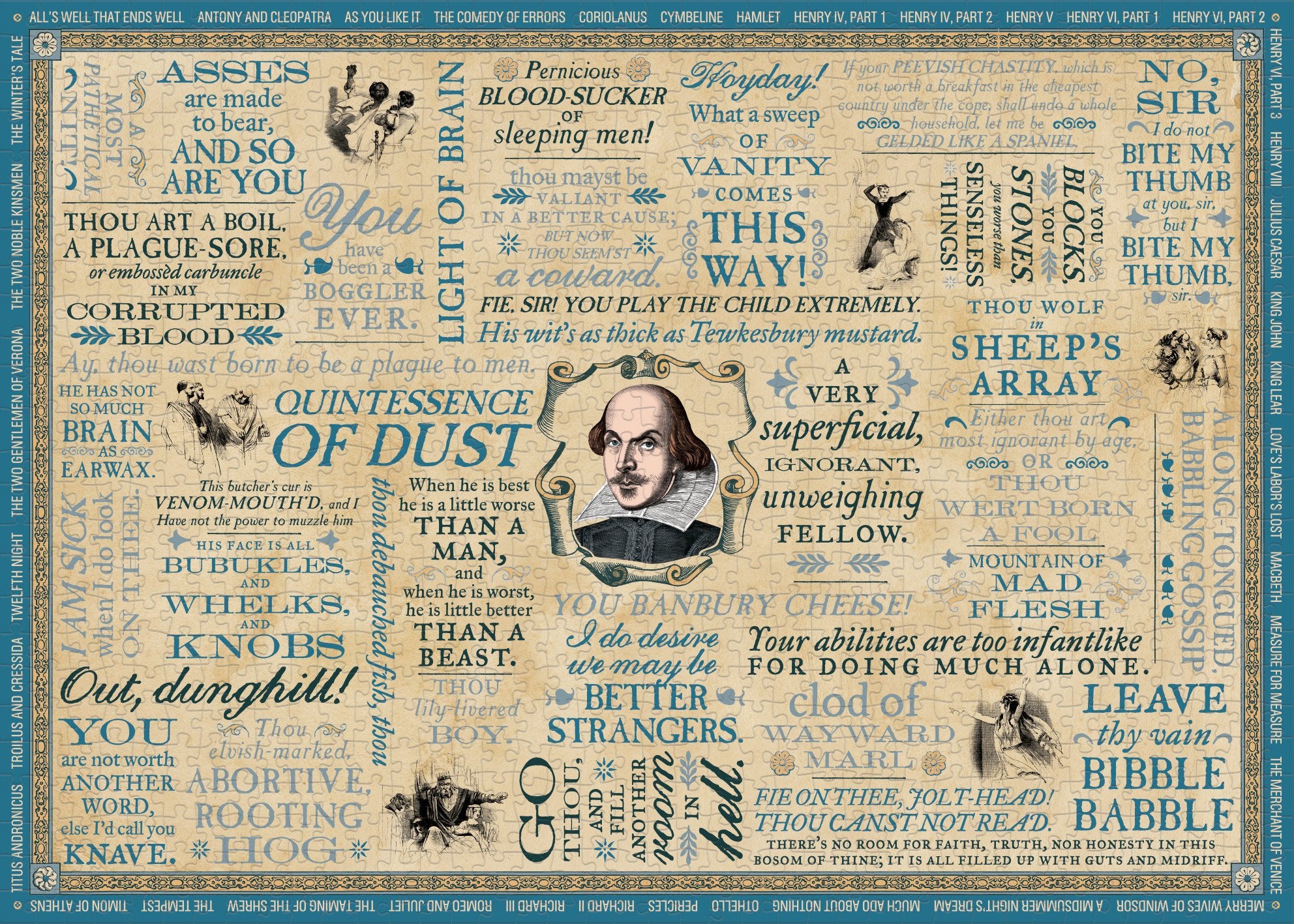 Shakespearean Insults 1000 Piece Puzzle    