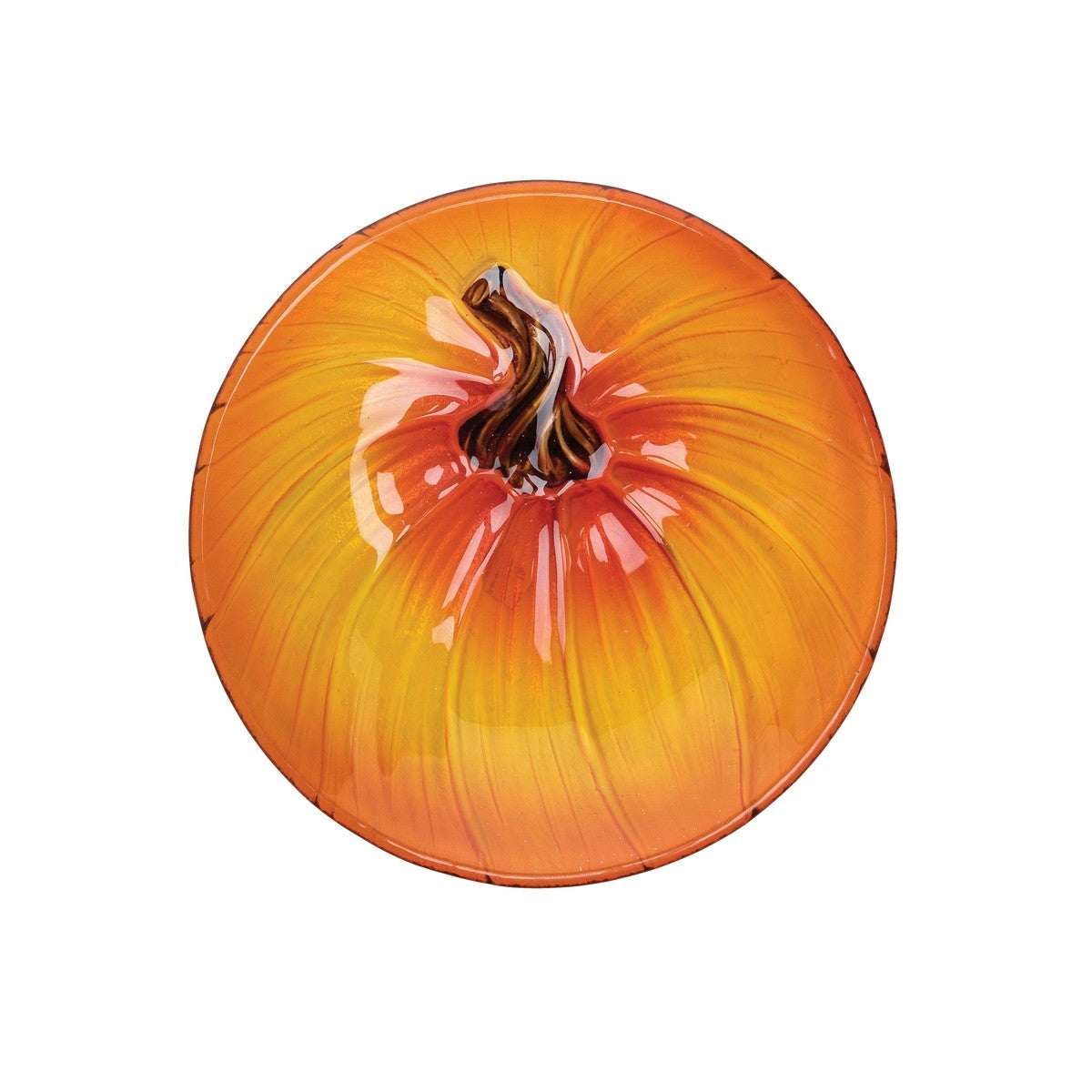 Glass Pumpkin Plate    